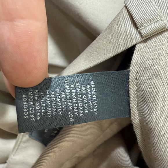 Bonobos Wednesday Straight Chino Pants Size 34x34 Tan Khaki - Picture 8 of 13